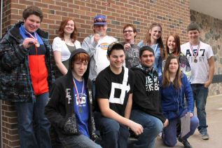 Team NAEC, Back Row: Shane Taylor, Megan Cruickshank, Terry Murphy, Michael McEwen, Courtney Johnson, Kayla Keller, Zack McQuigge. Front Row: Devon Deruchie, Devon Salmond, Lucas Parks-Delyea and Natasha McIsaac.
